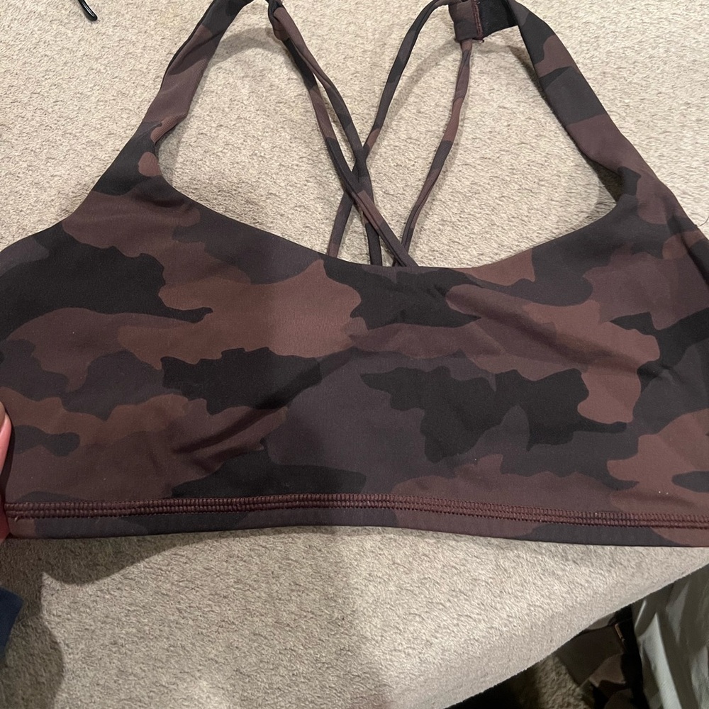 Lululemon Athletica Brown and Black Sports Bra
